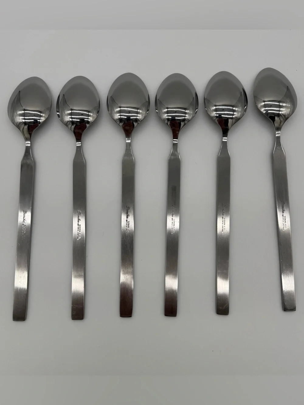 Vintage Danika Stainless MSI Japan Celtic Knot Iced Tea Spoons Set Of 6